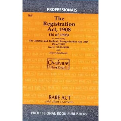 Professional's The Registration Act, 1908 Bare Act 2022